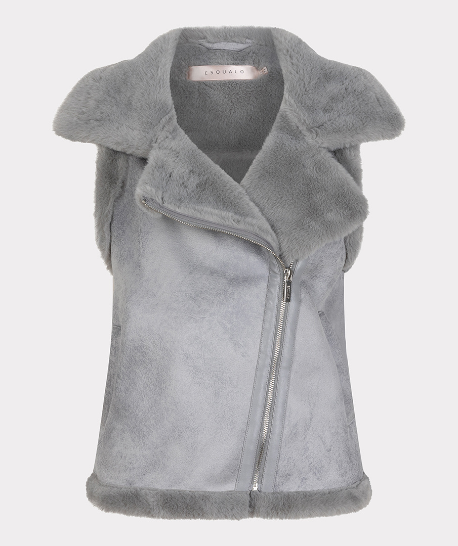 ESQUALO Esqualo Gillet fur grey