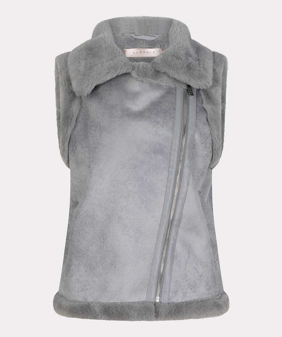 ESQUALO Esqualo Gillet fur grey