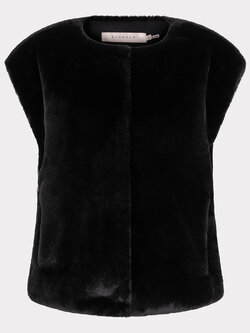 ESQUALO Esqualo Bodywarmer fake fur black