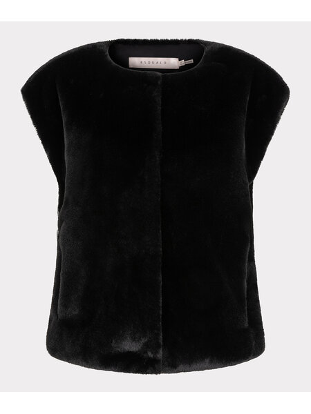 ESQUALO Esqualo Bodywarmer fake fur black