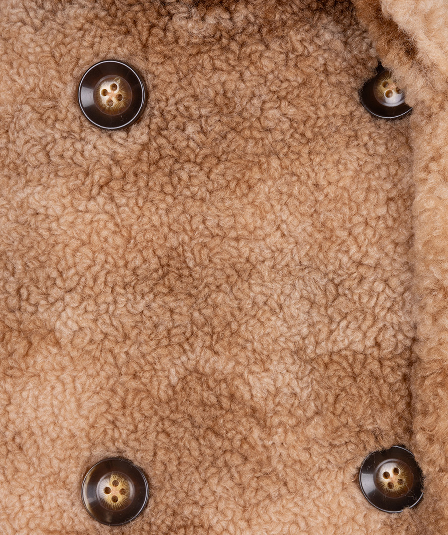 ESQUALO Esqualo Jacket melange double breasted short sand melange