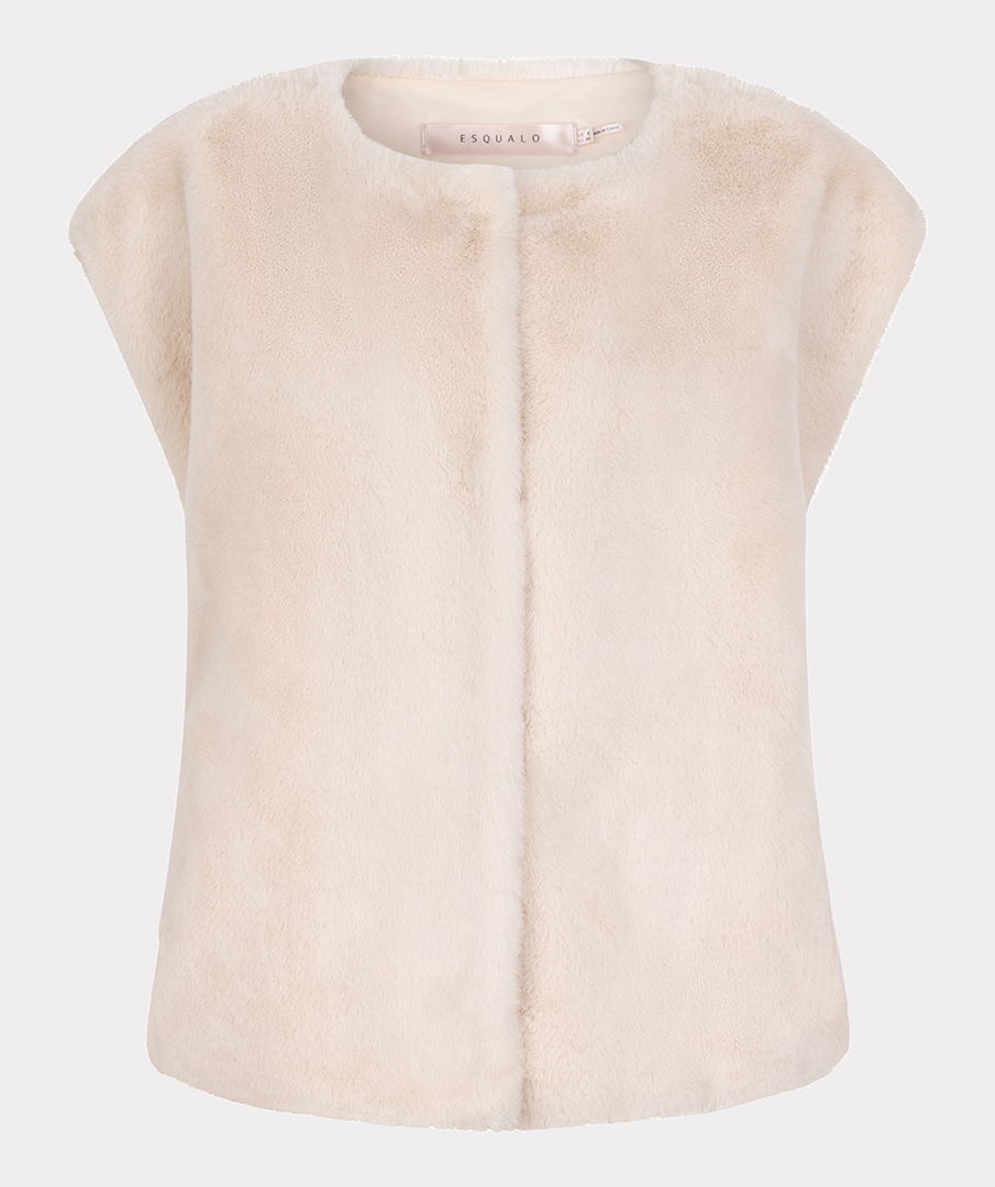 ESQUALO Esqualo Bodywarmer fake fur natural