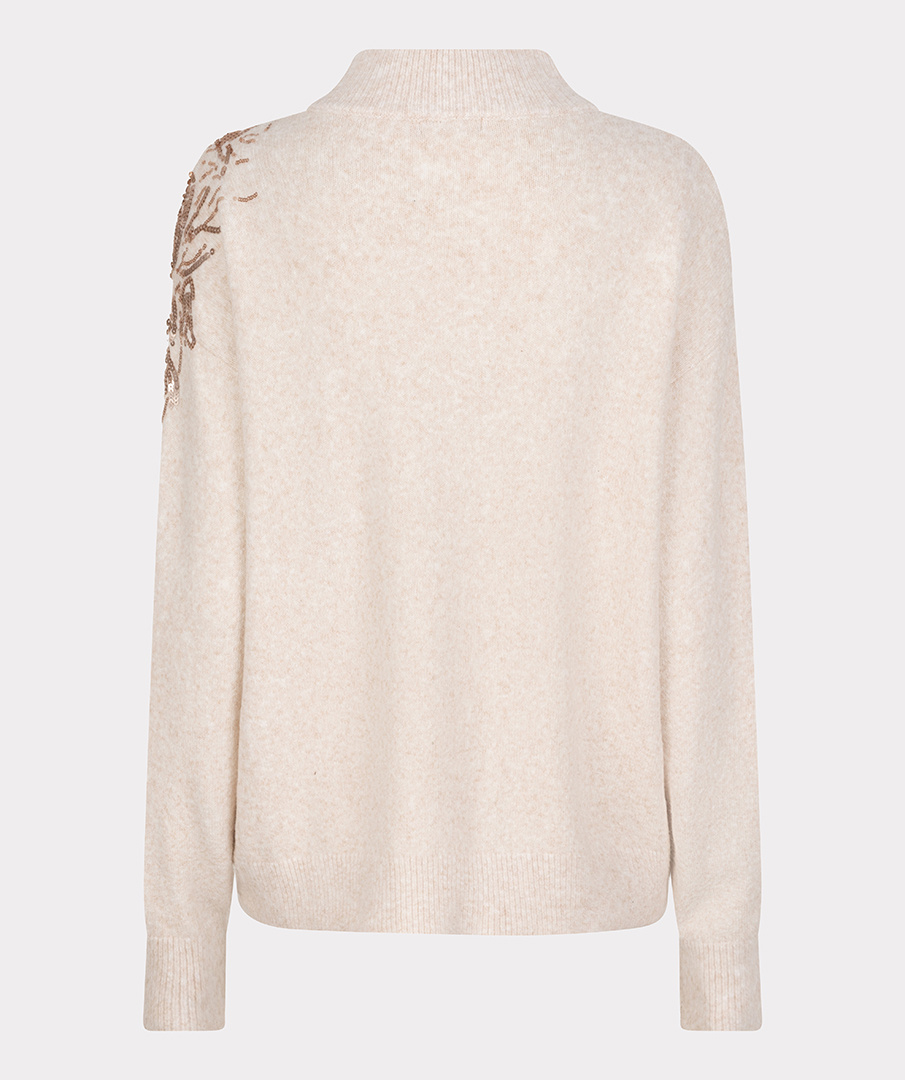 ESQUALO Esqualo Sweater sequins light sand