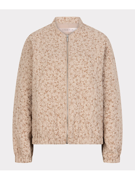 ESQUALO Esqualo Jacket bomber flower 3d sand