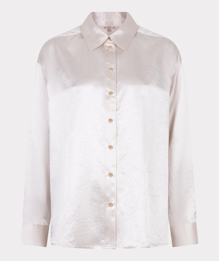 ESQUALO Esqualo Blouse oversized acetate pearl