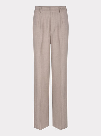 ESQUALO Esqualo  Trouser wide leg taupe melange