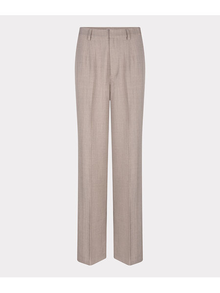 ESQUALO Esqualo  Trouser wide leg taupe melange