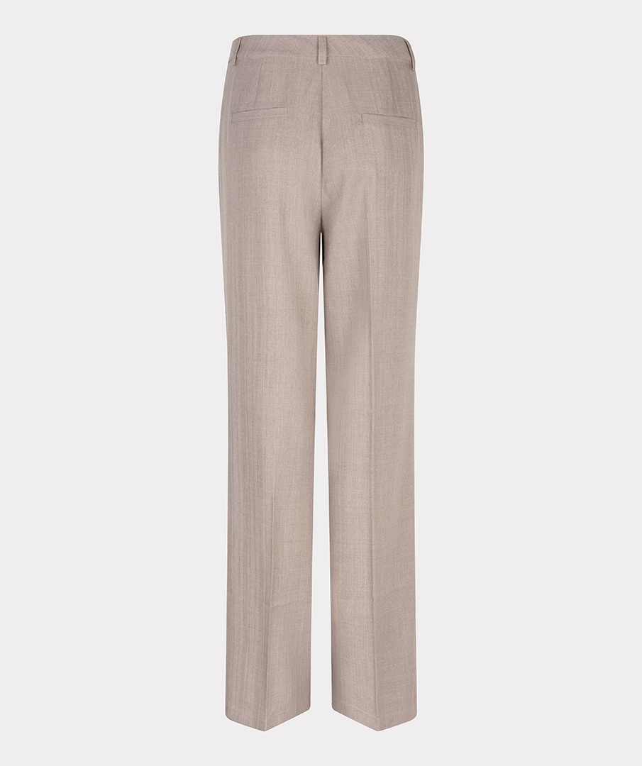 ESQUALO Esqualo Trouser wide leg taupe melange