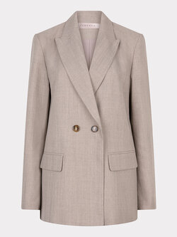 ESQUALO Esqualo Blazer double breasted melange taupe melange