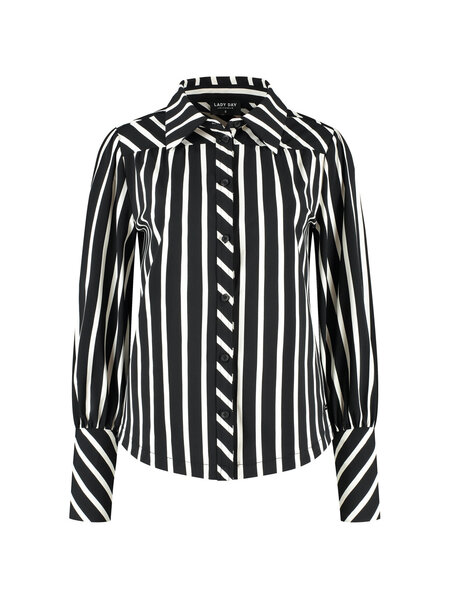 LADY DAY Bente Black White stripe