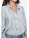 GEISHA  Blouse stripes light blue/greige