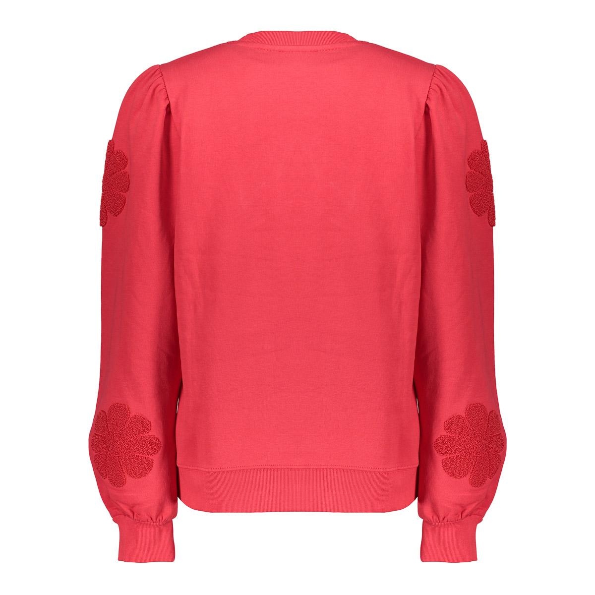 GEISHA  Sweater big flowers red