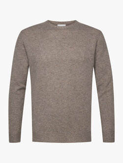 PROFUOMO Round Neck Cashmere Light brown