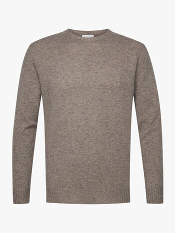 PROFUOMO Round Neck Cashmere Light brown