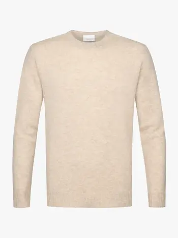 PROFUOMO Round NEck Cashmere Licht zand