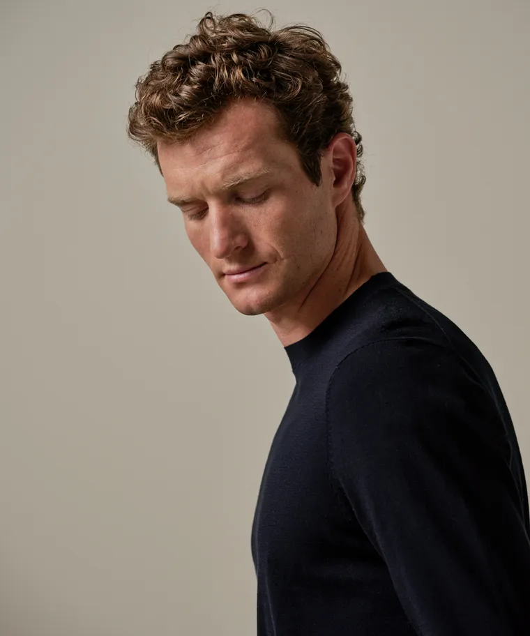 PROFUOMO Round Neck Navy