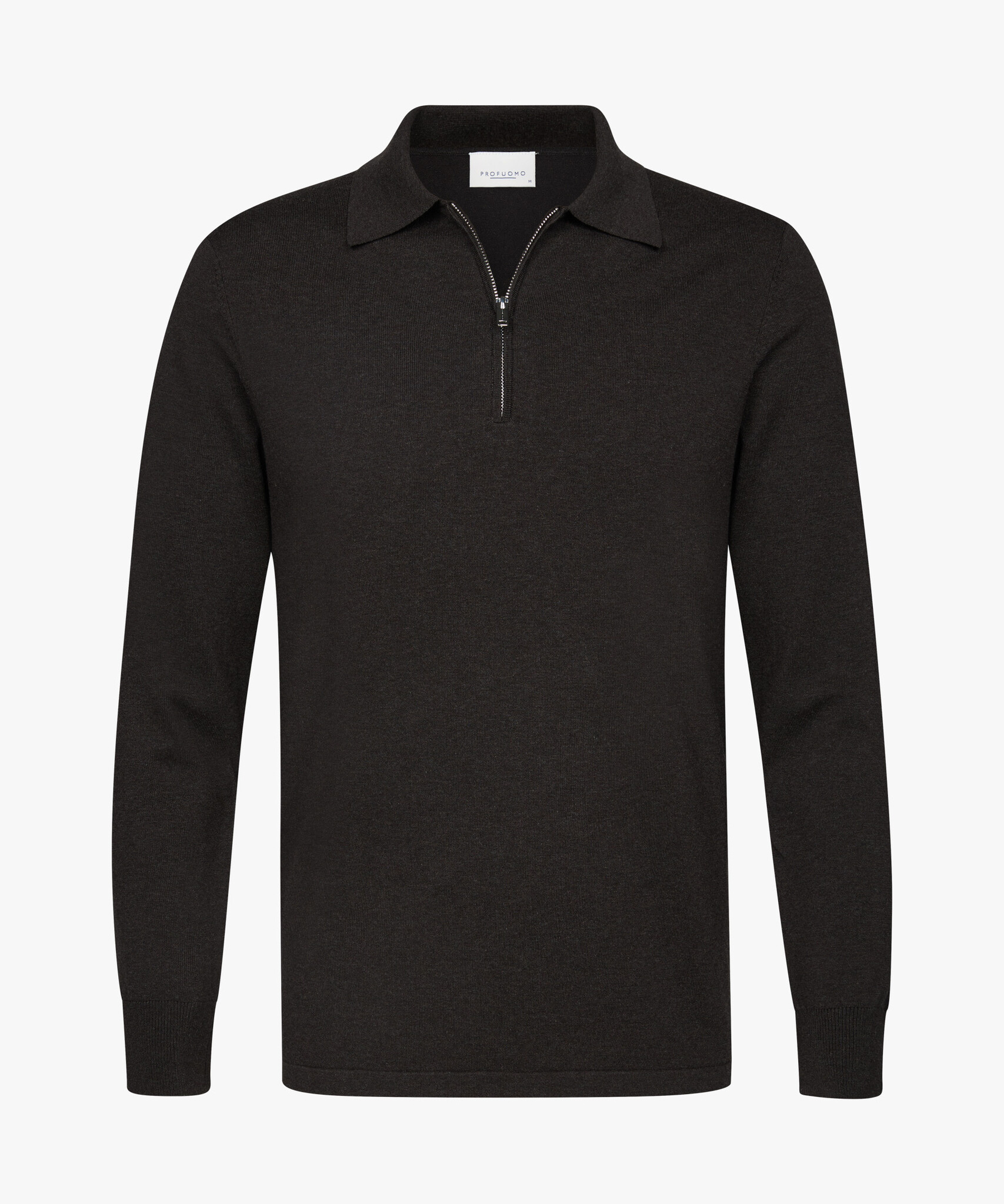 PROFUOMO Polo ZIp Brown