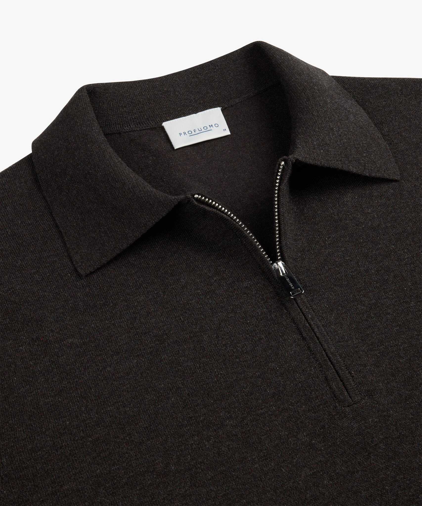 PROFUOMO Polo ZIp Brown
