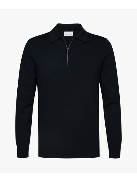 PROFUOMO Polo Zip Navy