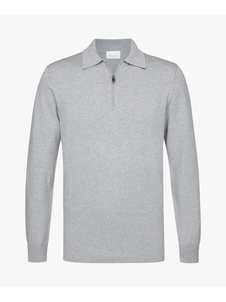 PROFUOMO Polo Zip Light grey