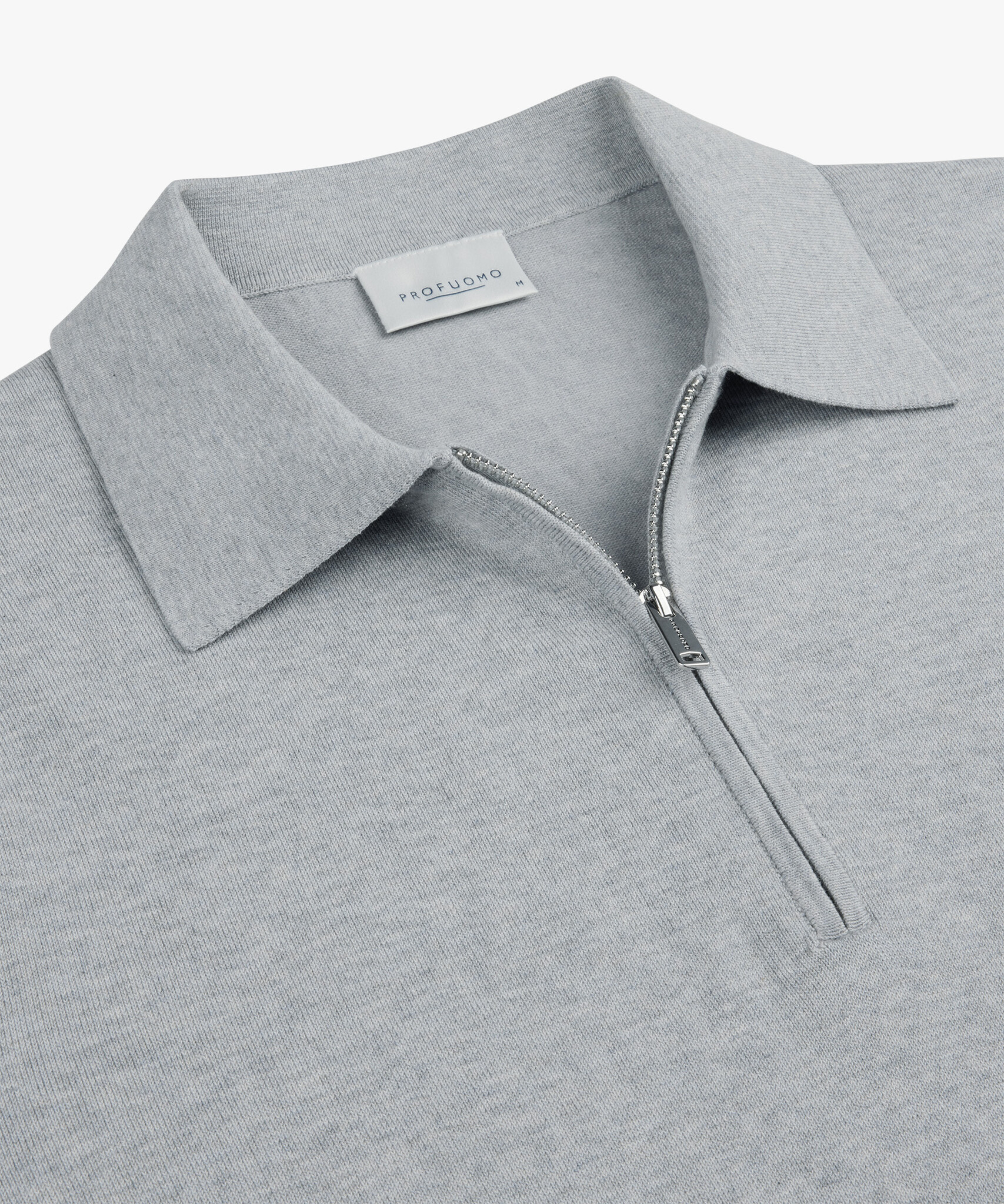 PROFUOMO  Polo Zip Light grey