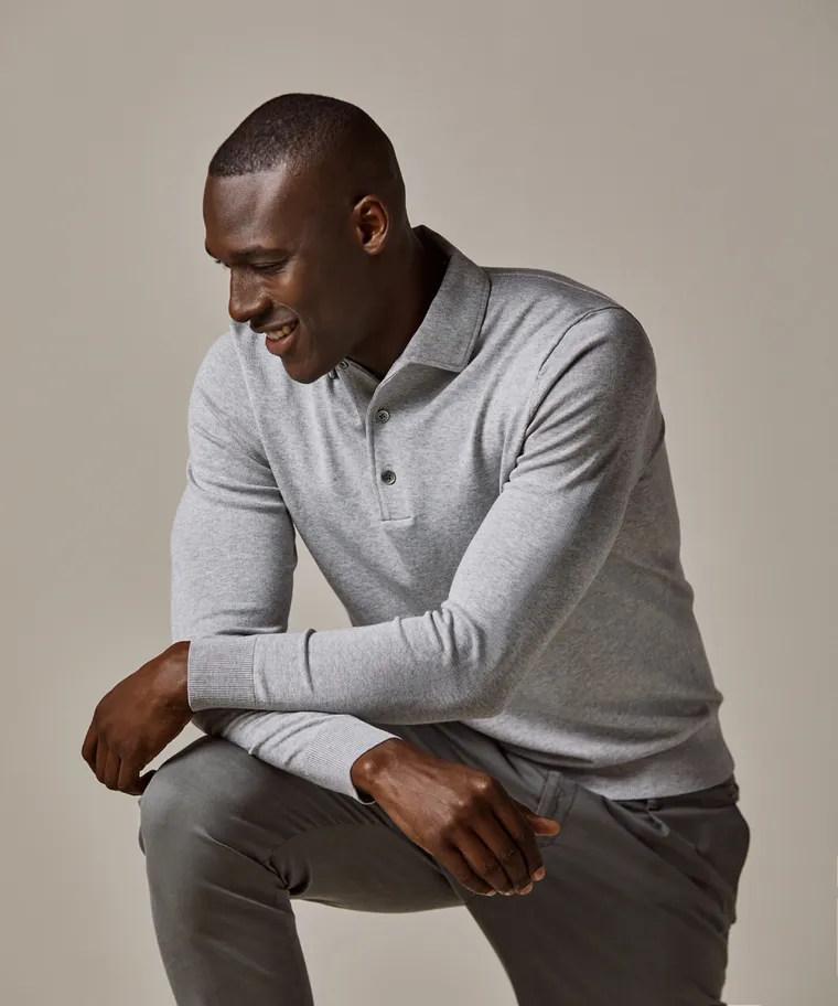 PROFUOMO Polo Light grey