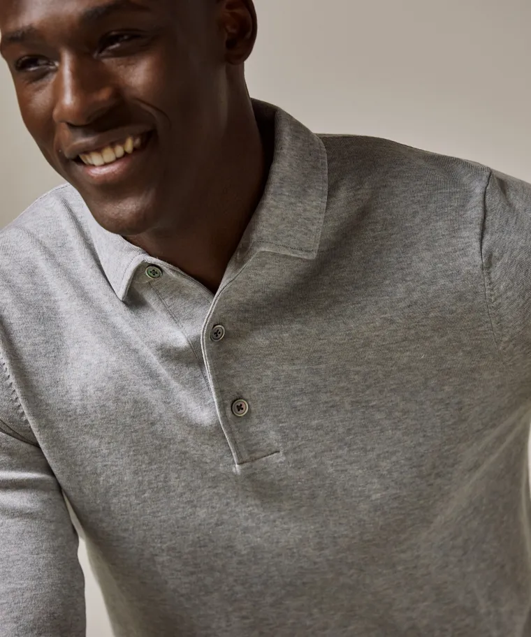 PROFUOMO Polo Light grey