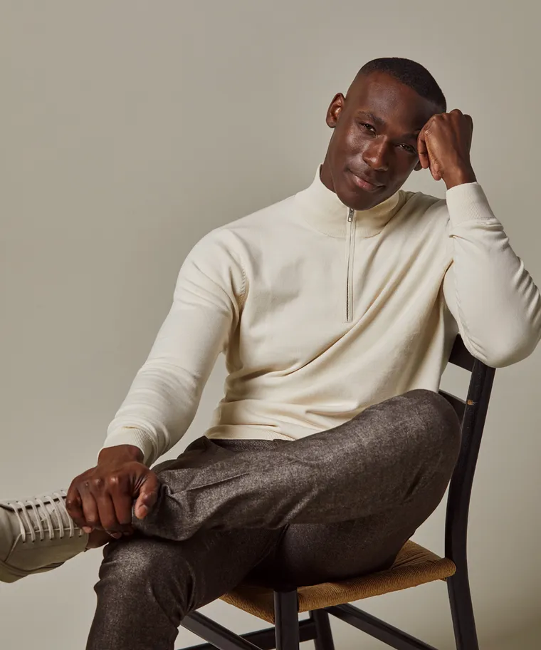 PROFUOMO Zip Off-white