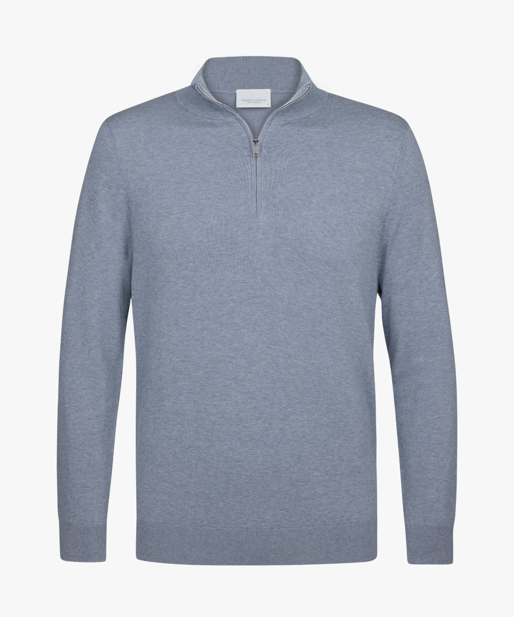 PROFUOMO Zip Blue Grey