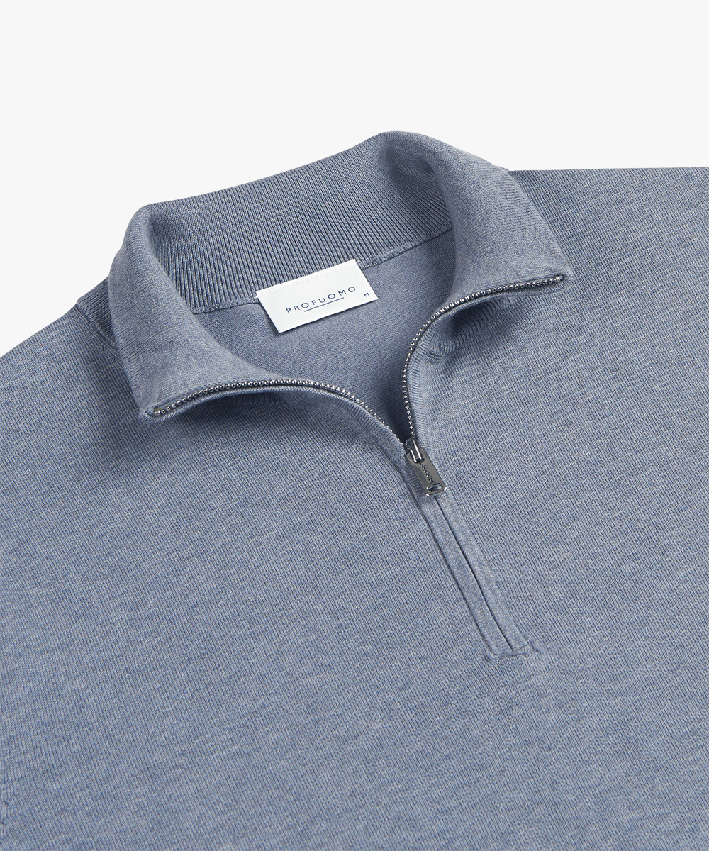 PROFUOMO Zip Blue Grey