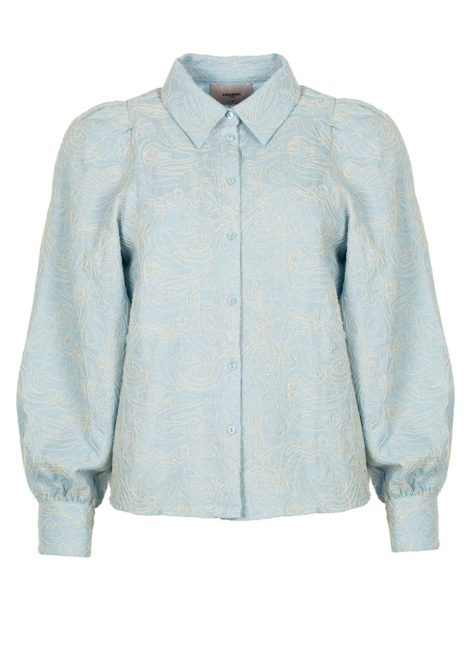 FREEBIRD Benda blouse light blue