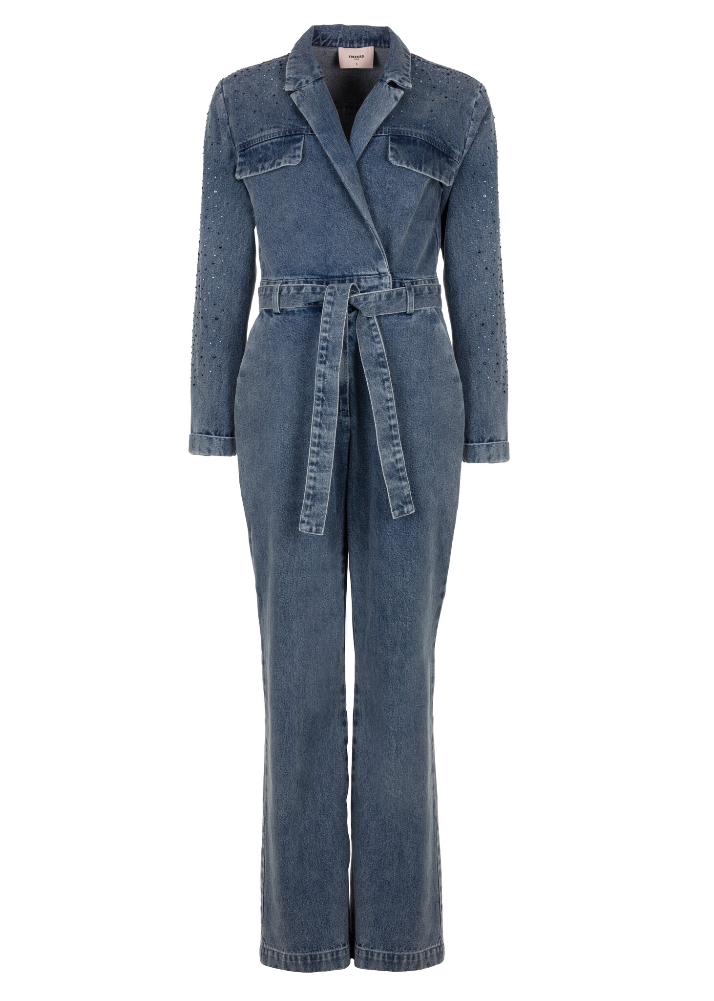 FREEBIRD Yael denim jumpsuit blue wash
