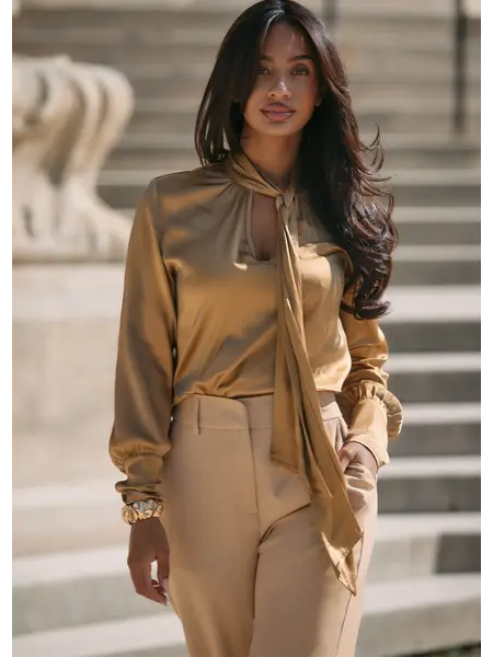 FREEBIRD Bodille blouse rich gold