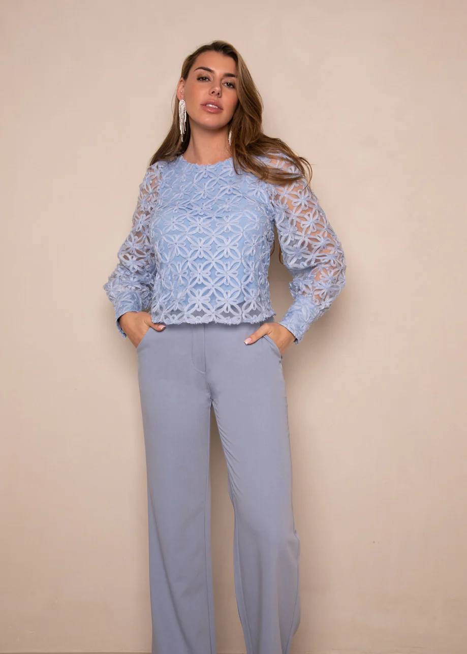FREEBIRD Tamara top light blue