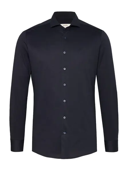PURE Pure Jersey Shirt Donkerblauw