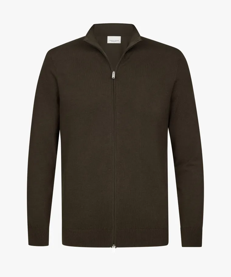 PROFUOMO Dark brown full zip
