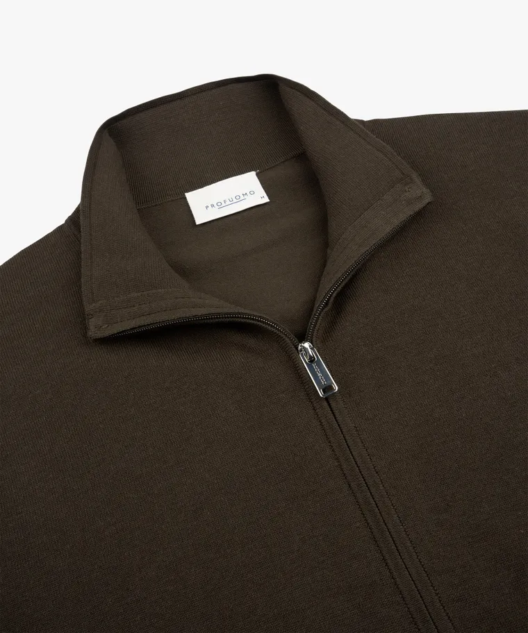PROFUOMO Dark brown full zip