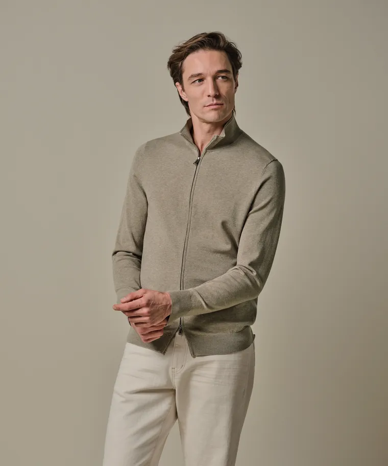 PROFUOMO  Beige full zip