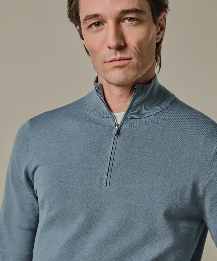 PROFUOMO  Grey blue zip