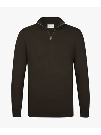PROFUOMO Dark brown zip