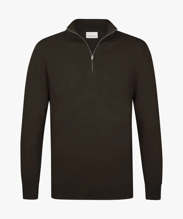 PROFUOMO Dark brown zip