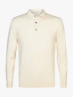PROFUOMO Polo langemouw Off-white
