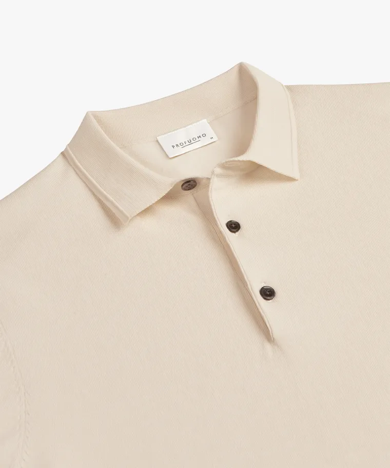 PROFUOMO Knitted polo Off-white