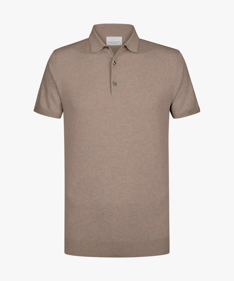 PROFUOMO Knitted polo Beige