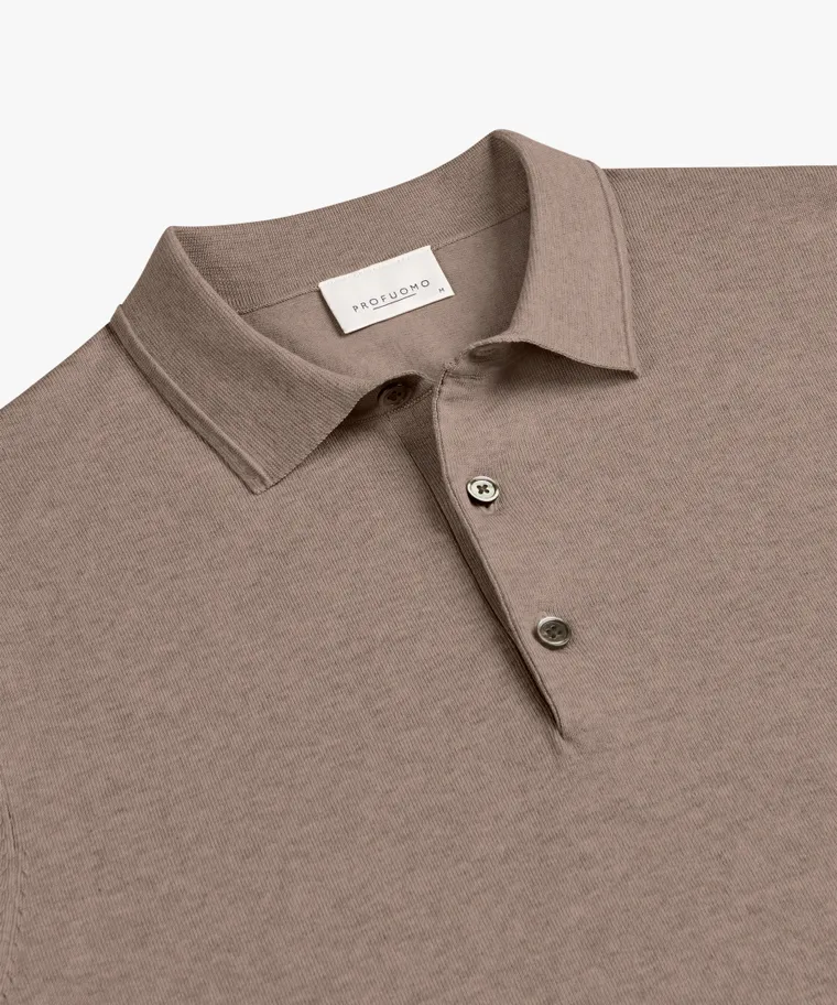 PROFUOMO Knitted polo Beige