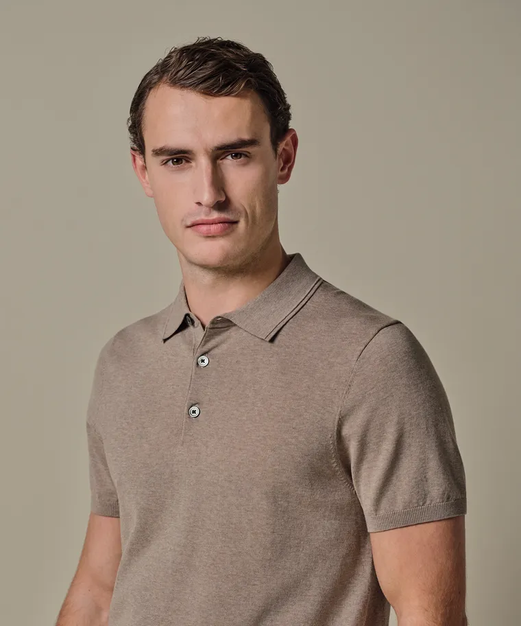 PROFUOMO Knitted polo Beige