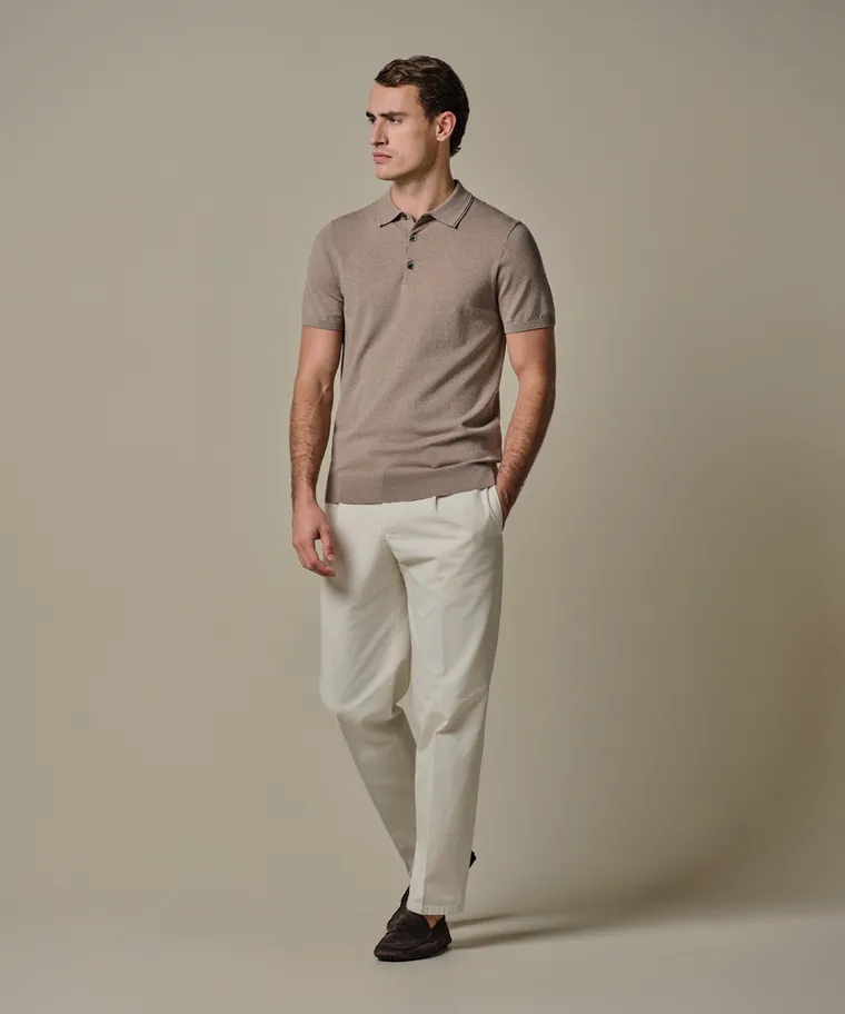 PROFUOMO Knitted polo Beige