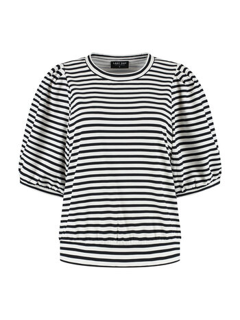 LADY DAY Amie top blauw/wit