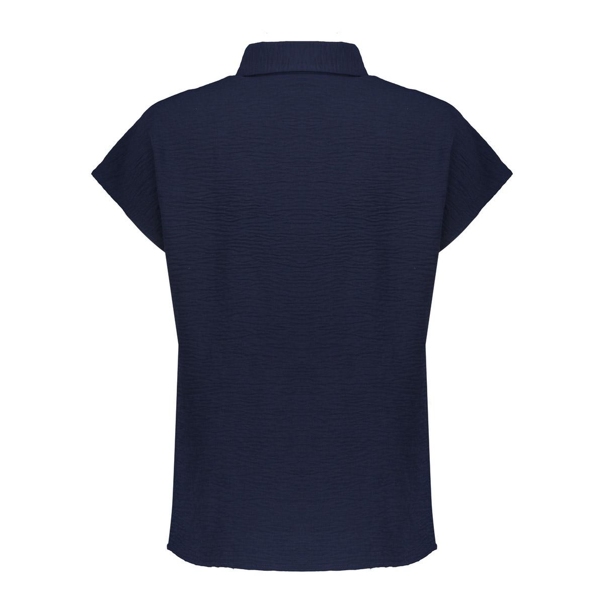 GEISHA Blouse crinckle navy