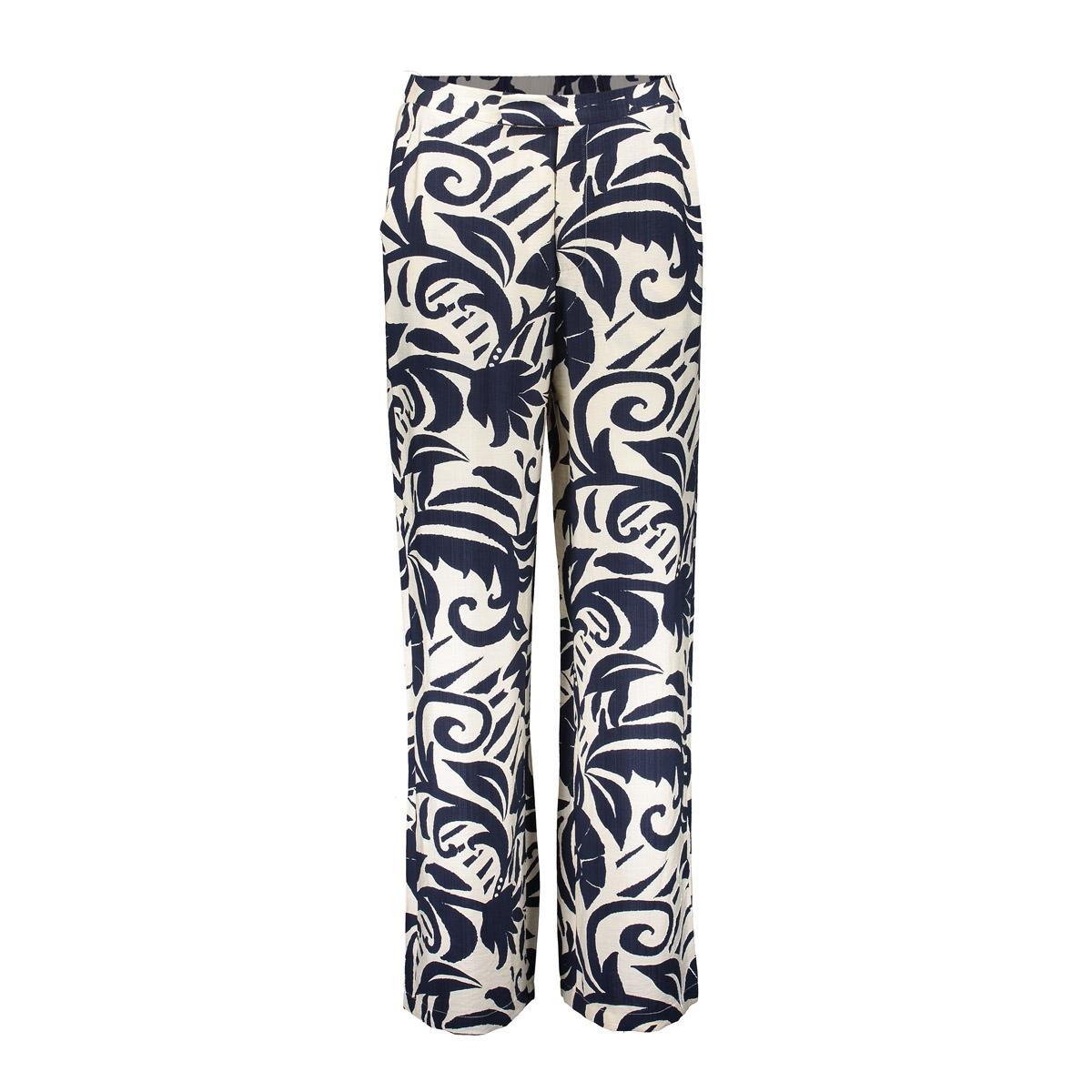 GEISHA Pants naive flower navy/off-white